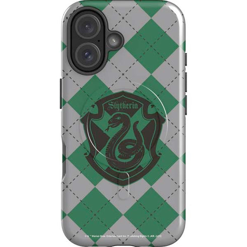 Wizarding World Harry Potter Slytherin Crest iPhone 16 Plus Magsafe Impact Case